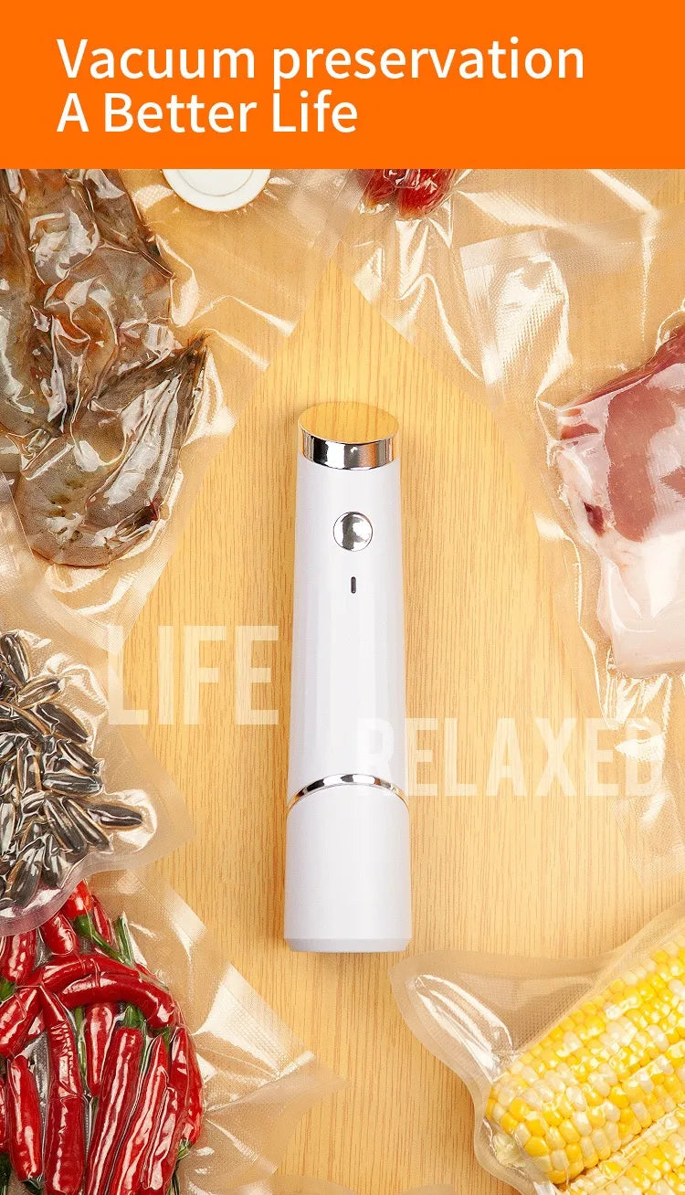 Vacuum Food Storage Bag Set with Electric Pump