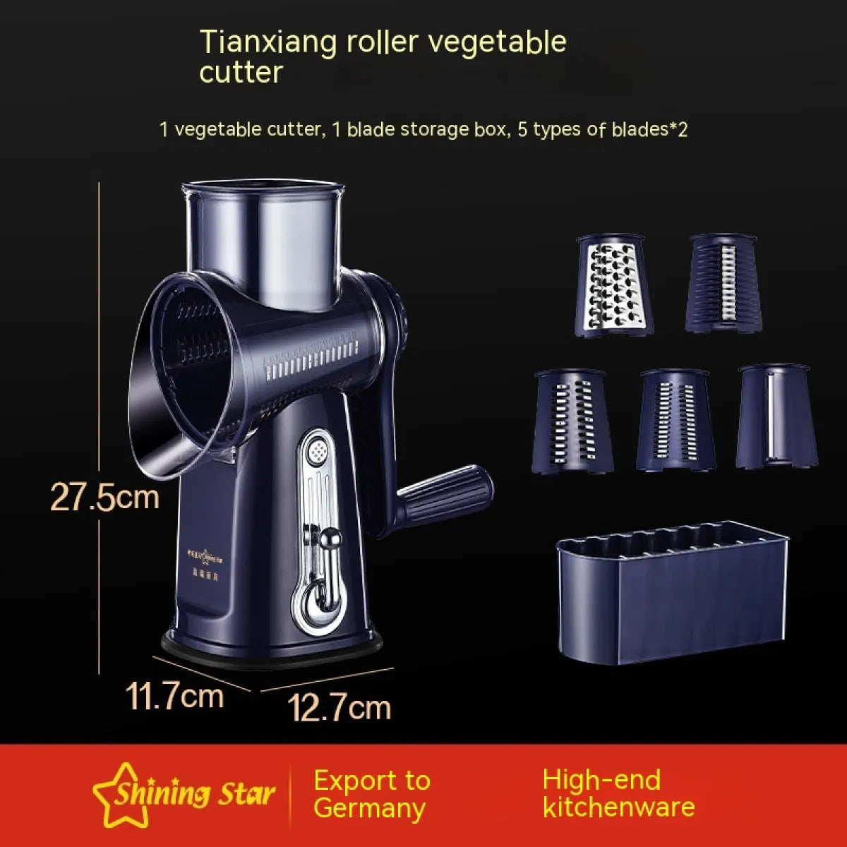 Multi-Function Vegetable Grater Shredder