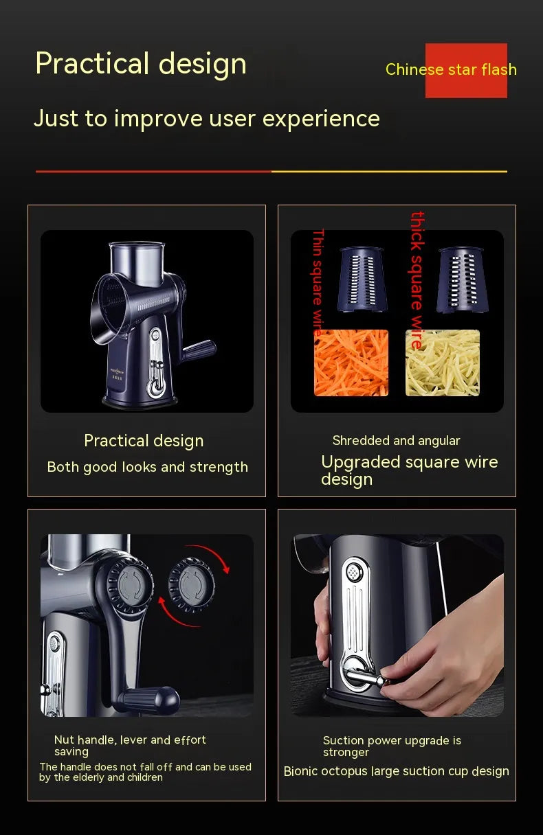 Multi-Function Vegetable Grater Shredder